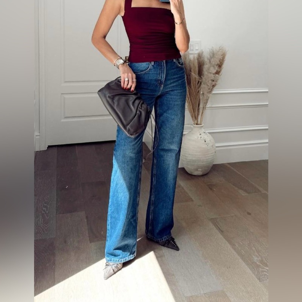 Dynamite Heidi High Rise Wide Leg Jeans